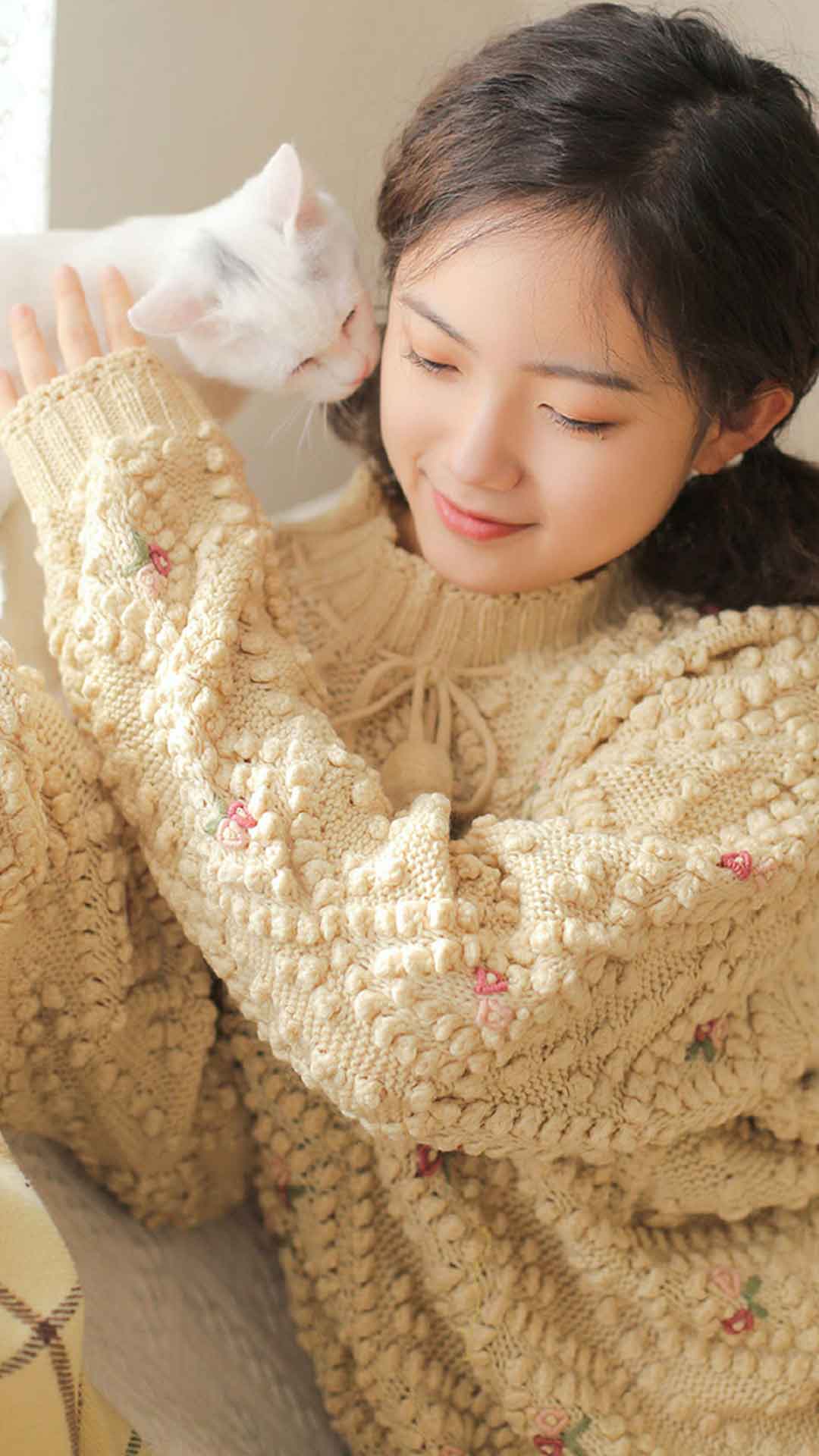 小清新文艺美女性感写真图片手机壁纸