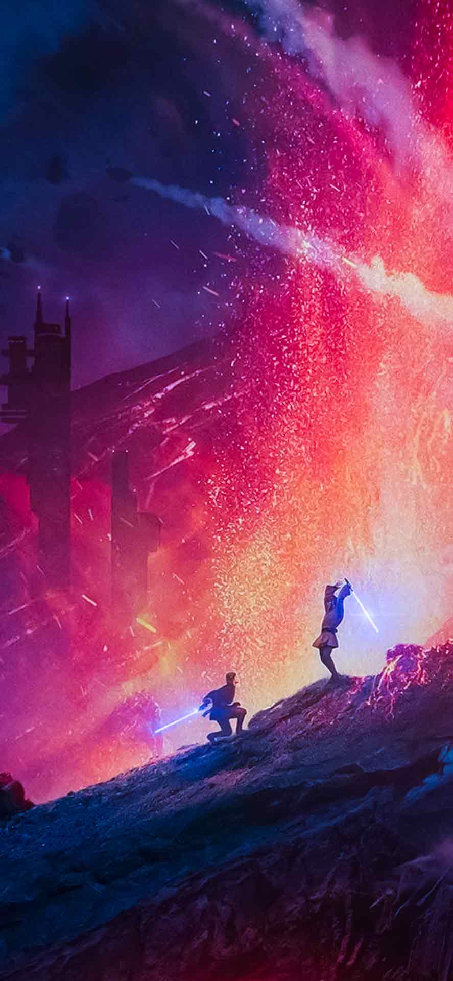 欧比旺VS阿纳金天行者之战高清壁纸