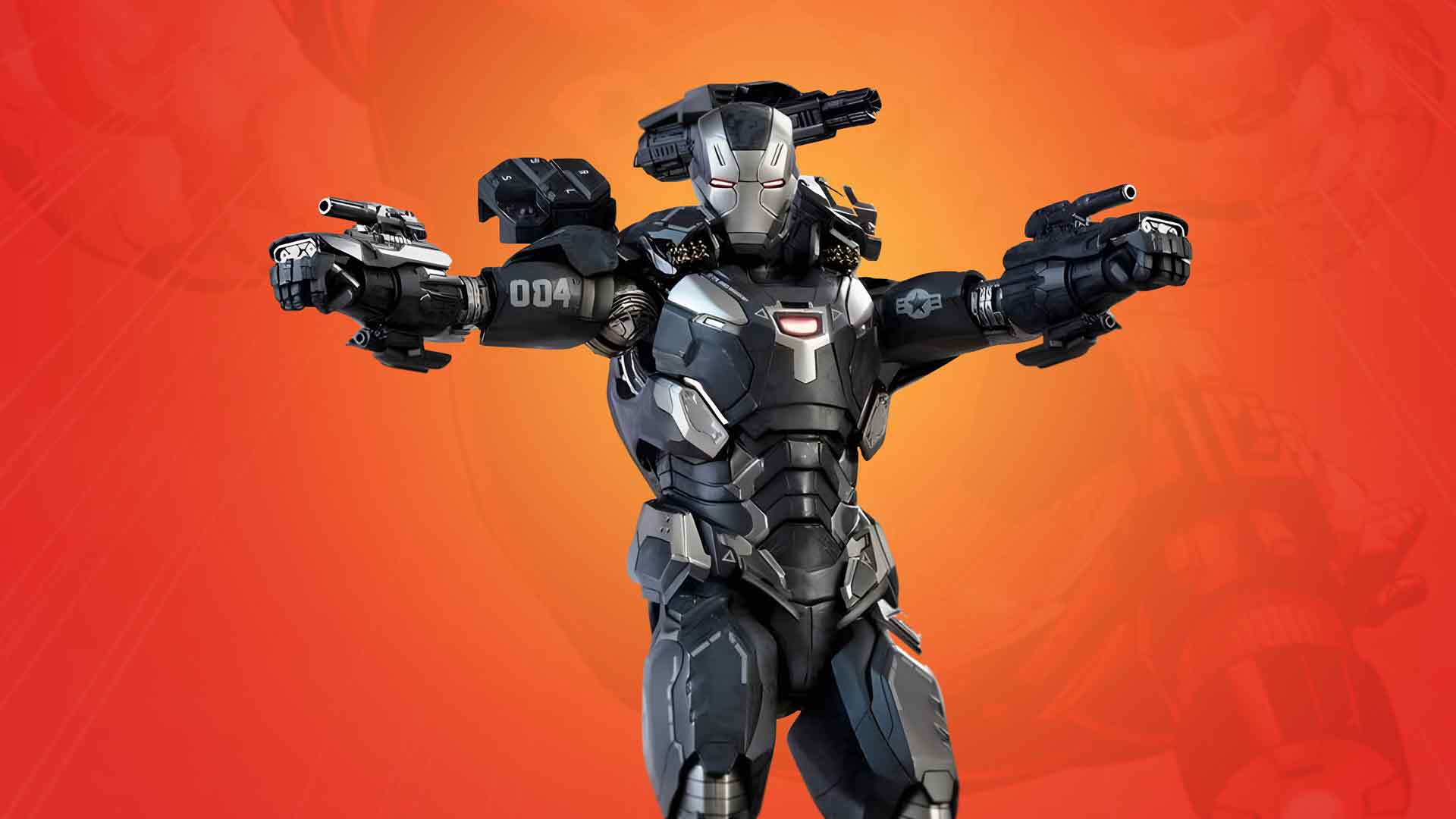 战争机器  堡垒之夜 橙色桌面壁纸