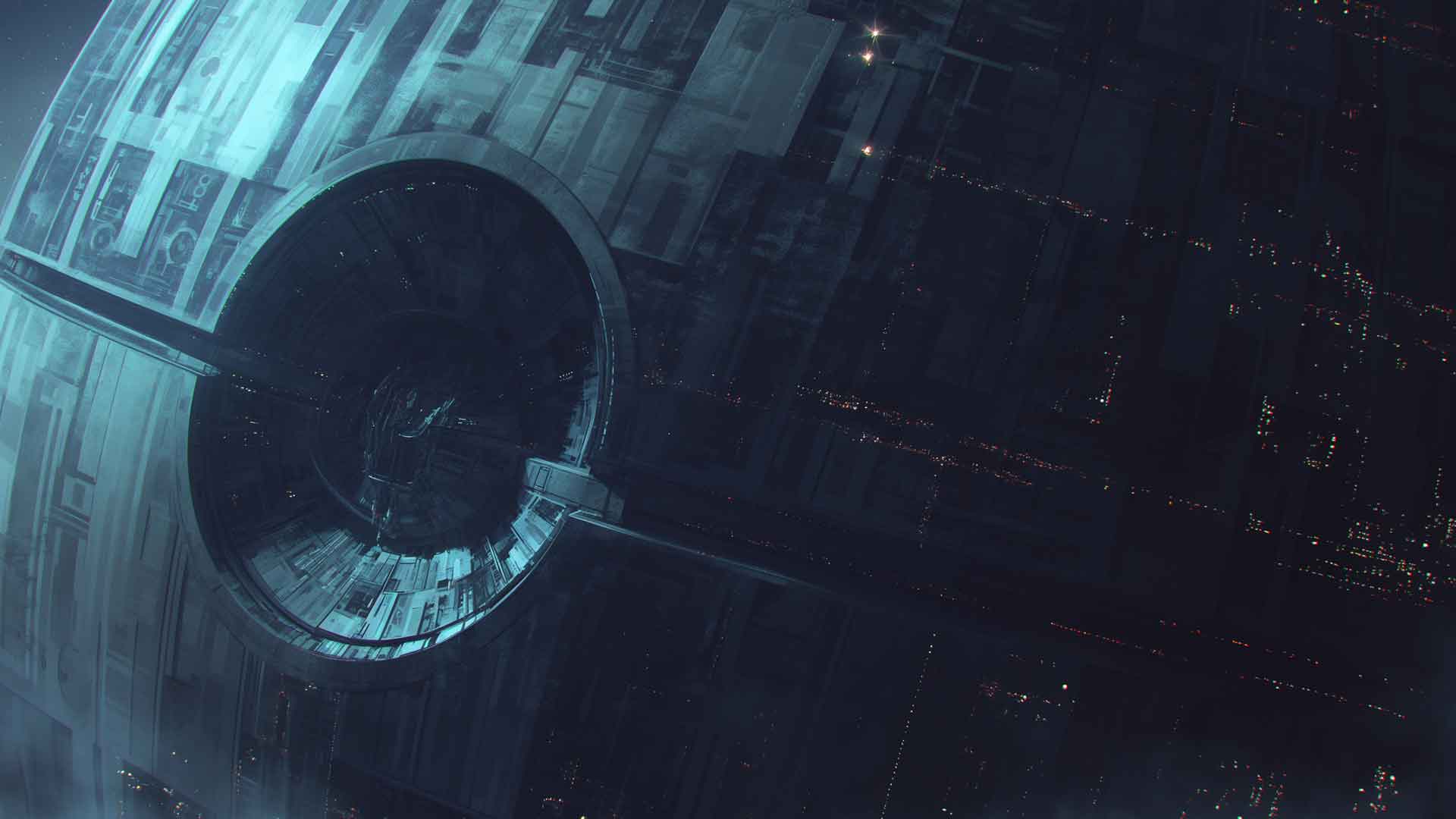 远处的死星桌面壁纸