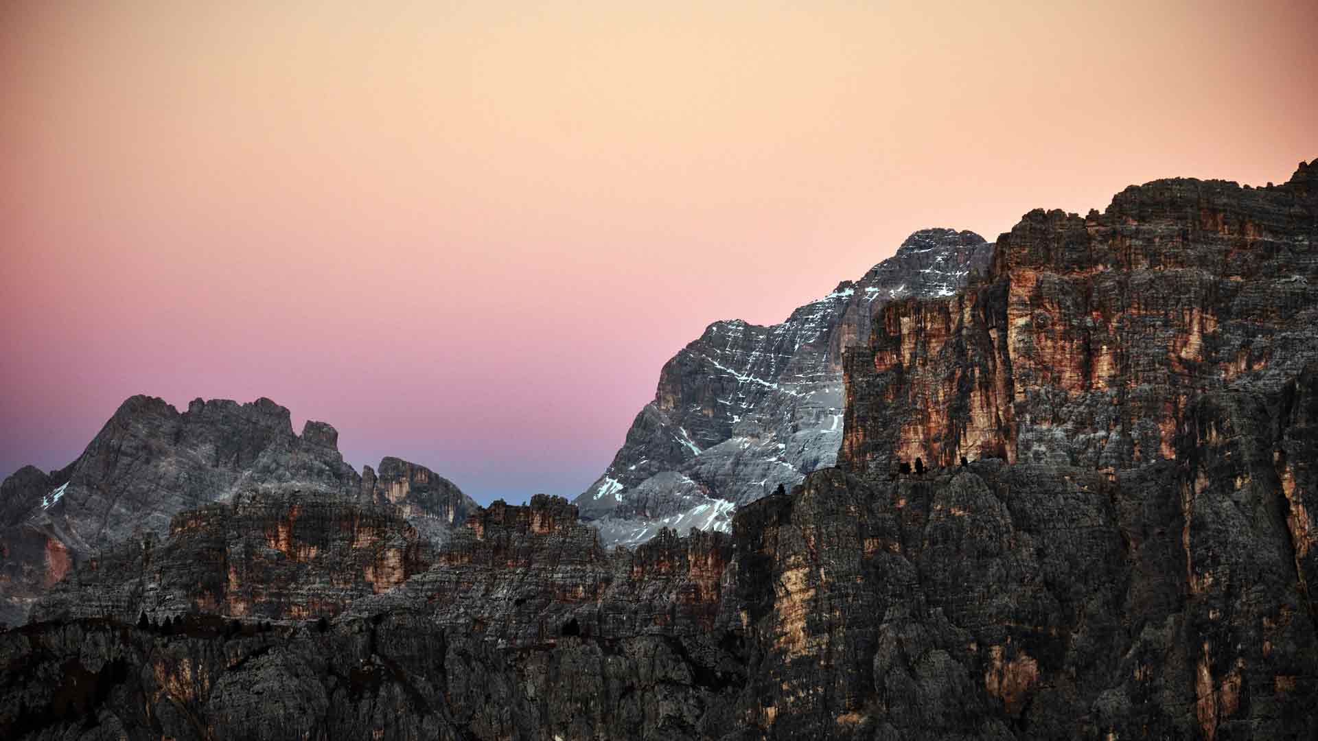 夏日落日黄昏 意大利贾乌山口山脉 5K